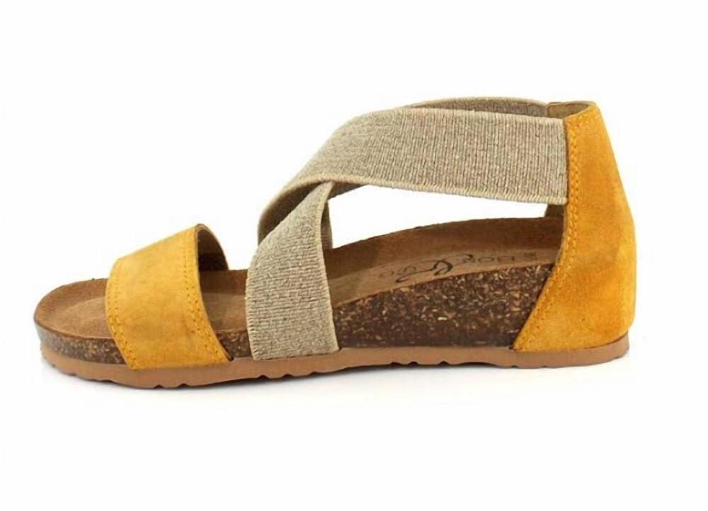 NEW BOS. & CO. women's luki sandal in yellow
